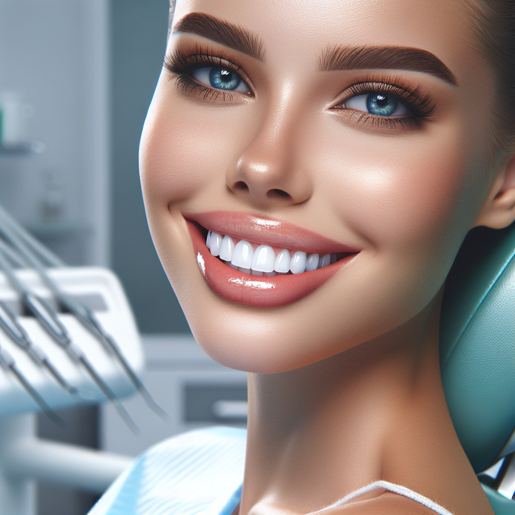 Professional teeth whitening treatment results