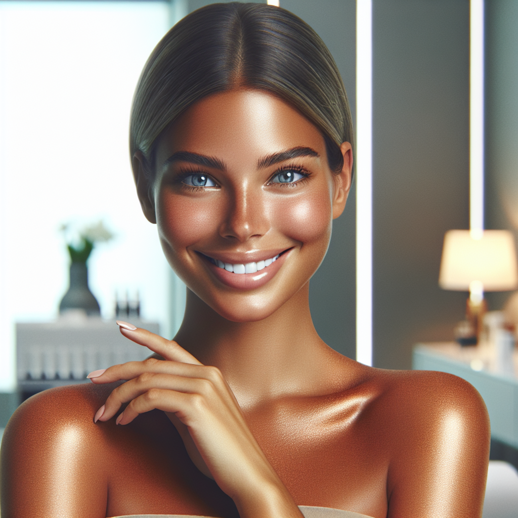 Happy customer after wellness treatment